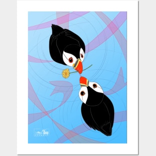 Cute Little Puffin Love Posters and Art